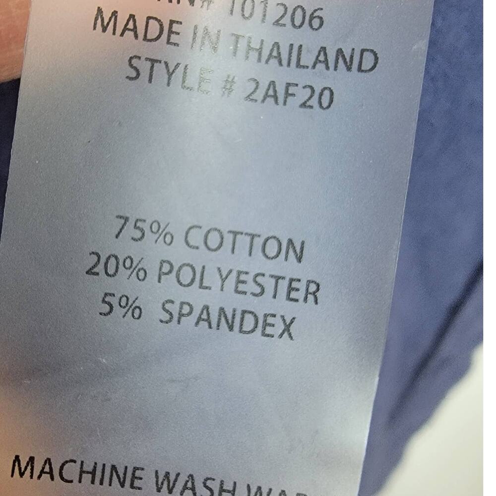 Soft Surroundings Easy Fit Skylar Cowl Neck Navy Blue Cotton Tunic - Size M - Picture 6 of 6